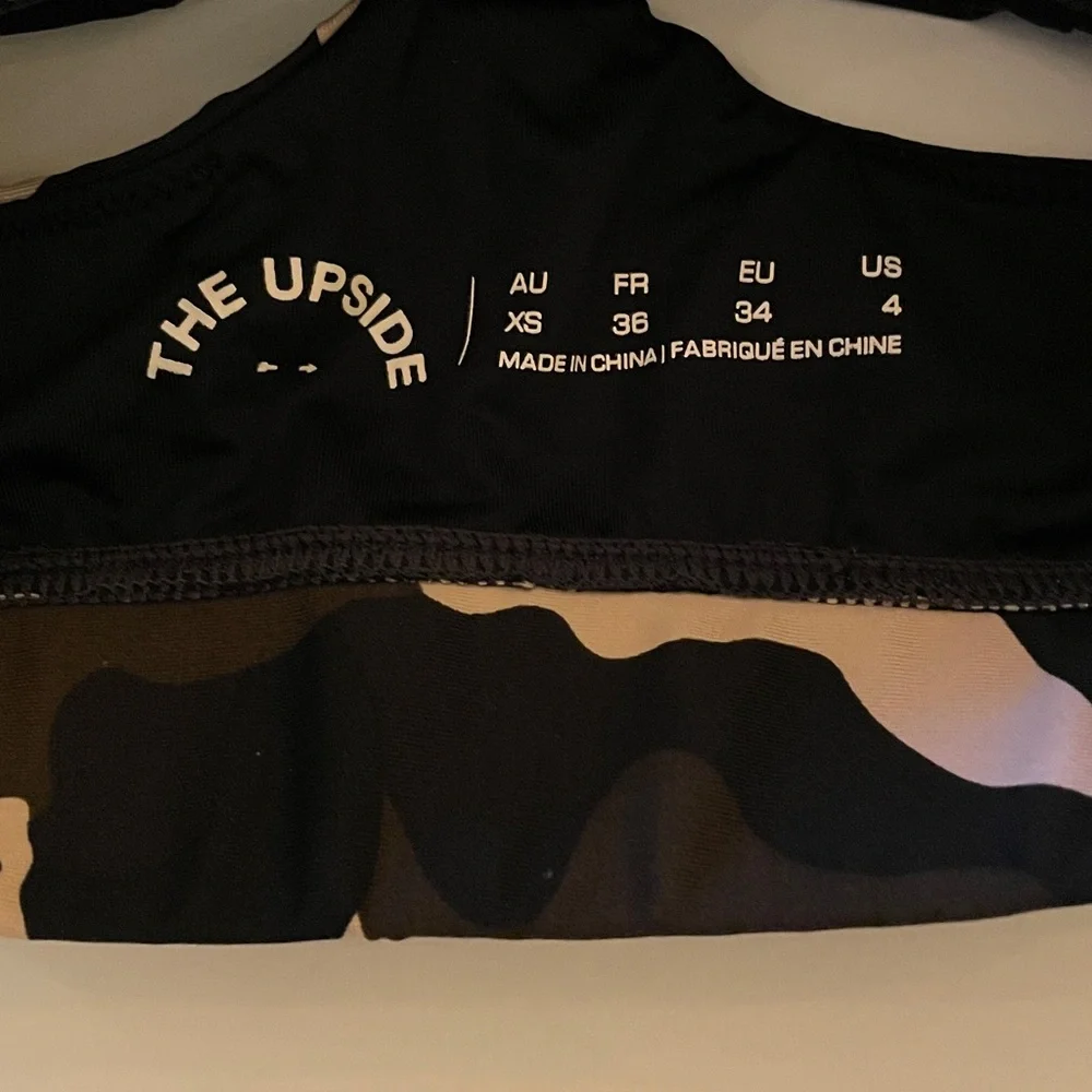 The Upside Sports Bra Camouflage Blush Ballet Bra Athleisure Sport Beach